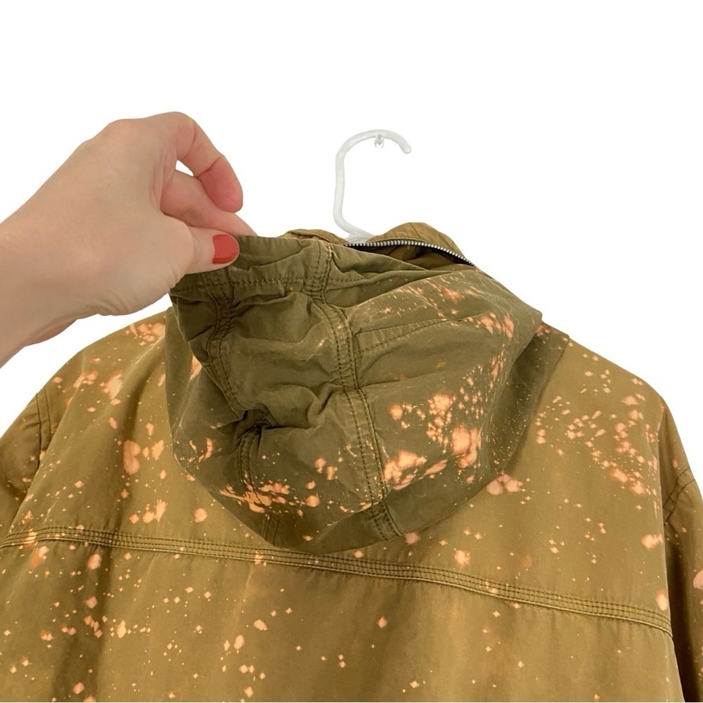 Upcycled Utility Jacket Mens Size Large J Crew Field Mechanic Jacket Army Tan - Picture 4 of 16